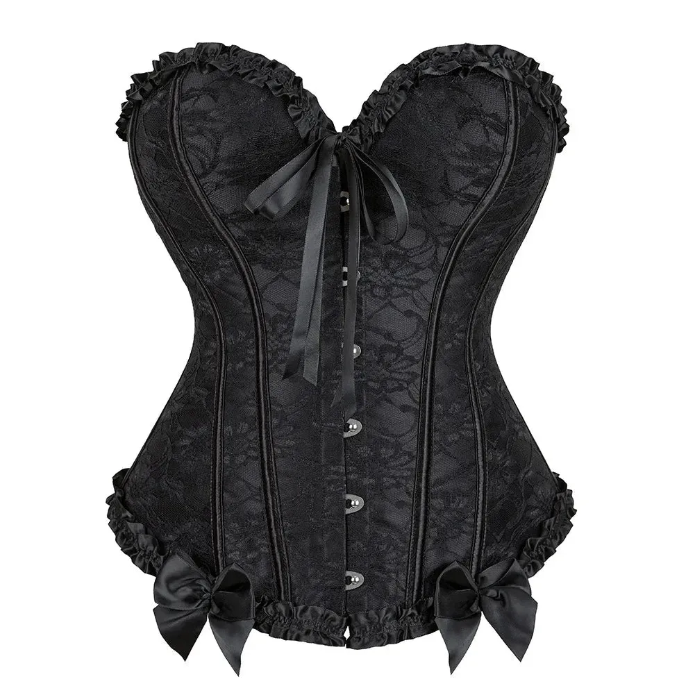 M Sexy Slimming Corsets Waist Trainer Body Shaper Fajas Gothic Corset Lace Up Boned Corselete Shapewear Women Clothes Plus Size