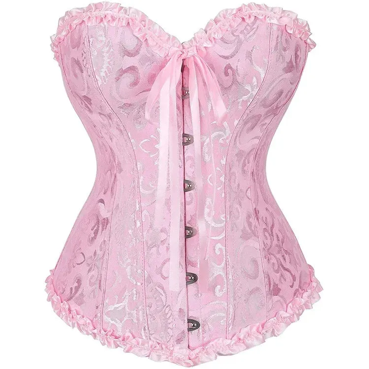 M Sexy Slimming Corsets Waist Trainer Body Shaper Fajas Gothic Corset Lace Up Boned Corselete Shapewear Women Clothes Plus Size