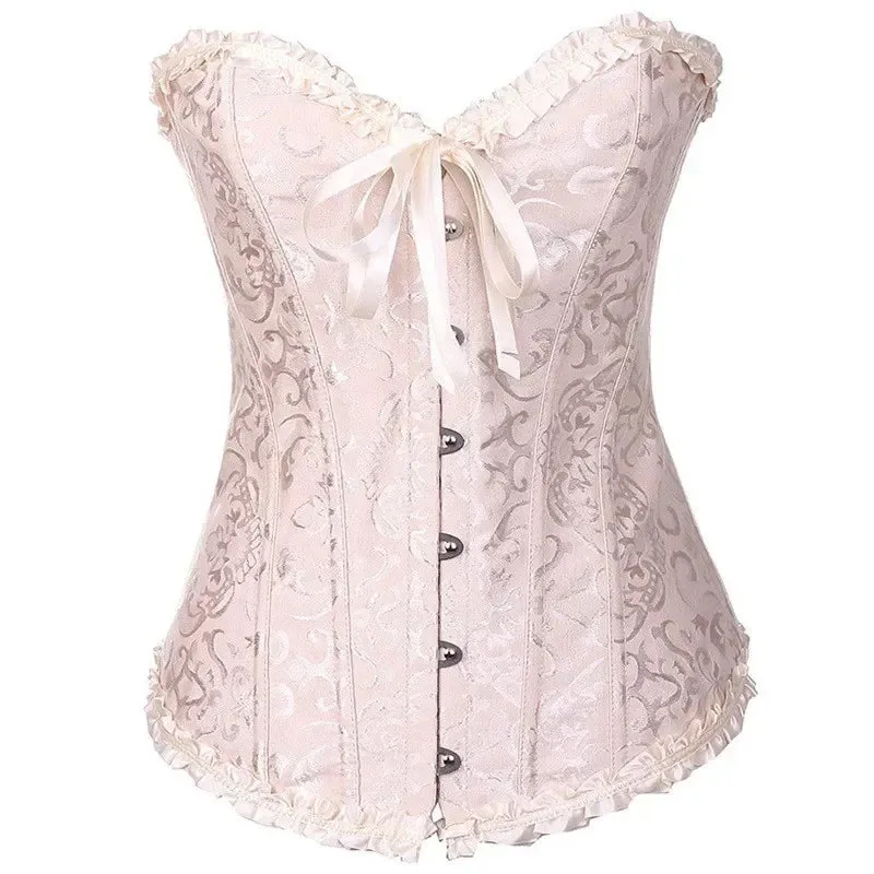 M Sexy Slimming Corsets Waist Trainer Body Shaper Fajas Gothic Corset Lace Up Boned Corselete Shapewear Women Clothes Plus Size