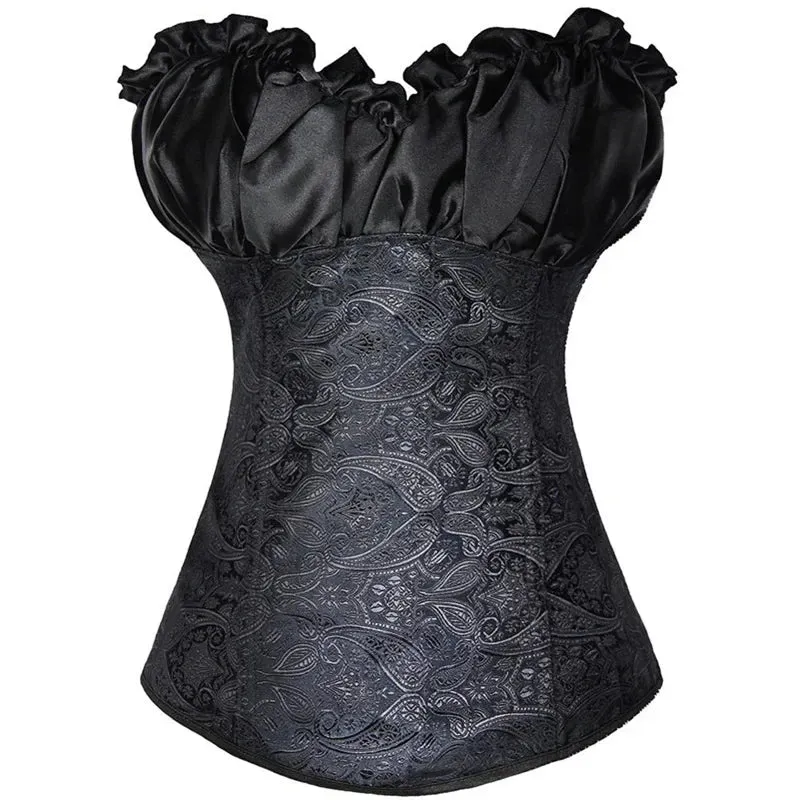 M Sexy Slimming Corsets Waist Trainer Body Shaper Fajas Gothic Corset Lace Up Boned Corselete Shapewear Women Clothes Plus Size