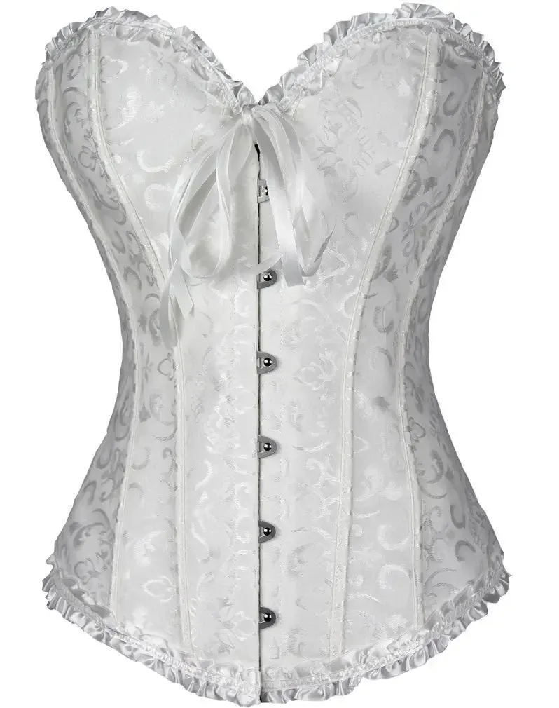 M Sexy Slimming Corsets Waist Trainer Body Shaper Fajas Gothic Corset Lace Up Boned Corselete Shapewear Women Clothes Plus Size