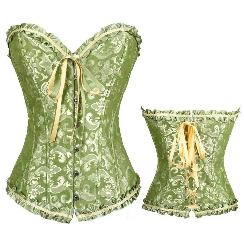 M Sexy Slimming Corsets Waist Trainer Body Shaper Fajas Gothic Corset Lace Up Boned Corselete Shapewear Women Clothes Plus Size