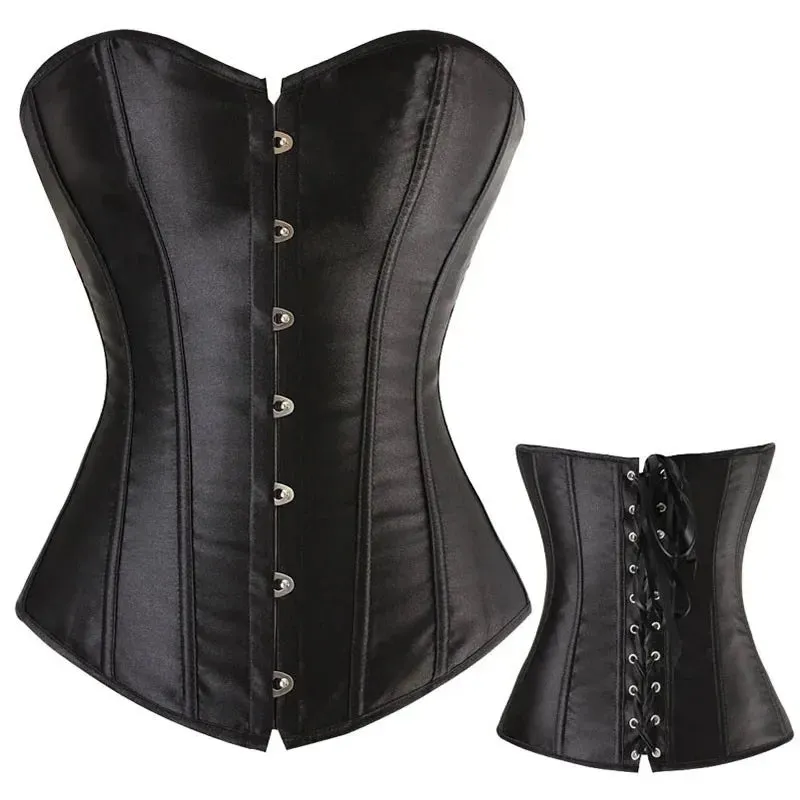 M Sexy Slimming Corsets Waist Trainer Body Shaper Fajas Gothic Corset Lace Up Boned Corselete Shapewear Women Clothes Plus Size