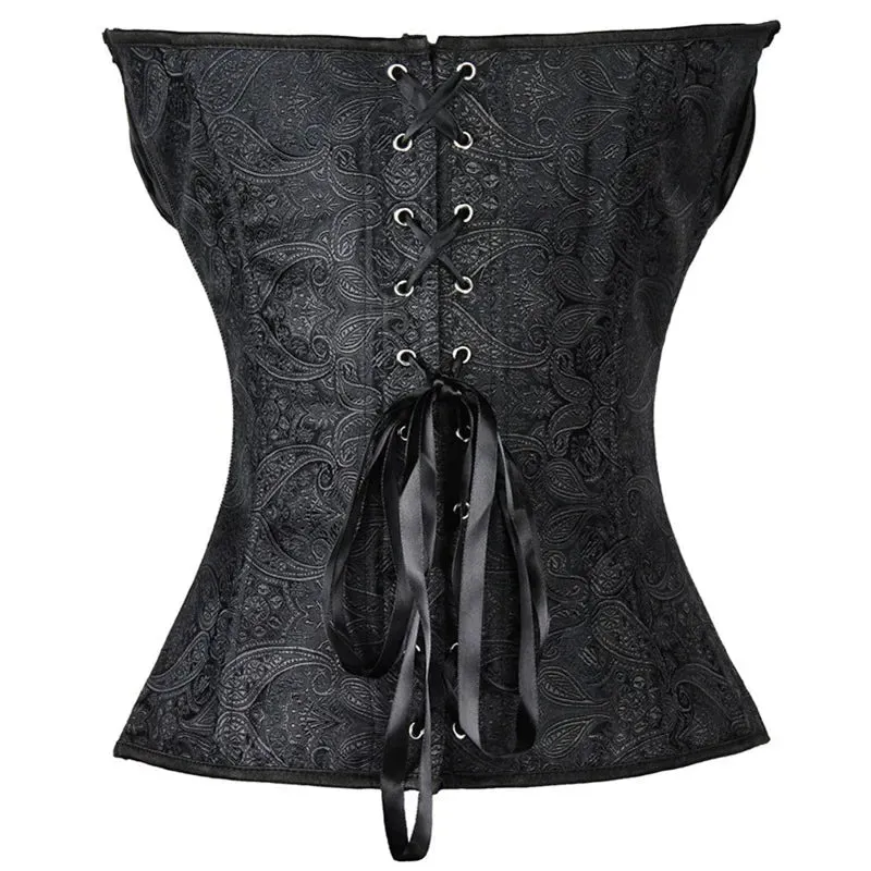 M Sexy Slimming Corsets Waist Trainer Body Shaper Fajas Gothic Corset Lace Up Boned Corselete Shapewear Women Clothes Plus Size