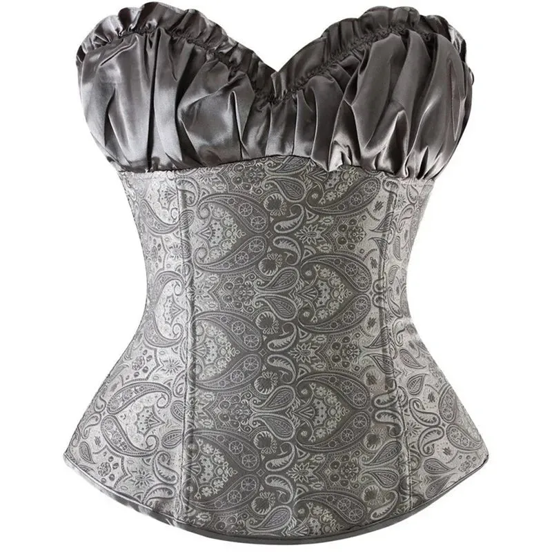 M Sexy Slimming Corsets Waist Trainer Body Shaper Fajas Gothic Corset Lace Up Boned Corselete Shapewear Women Clothes Plus Size