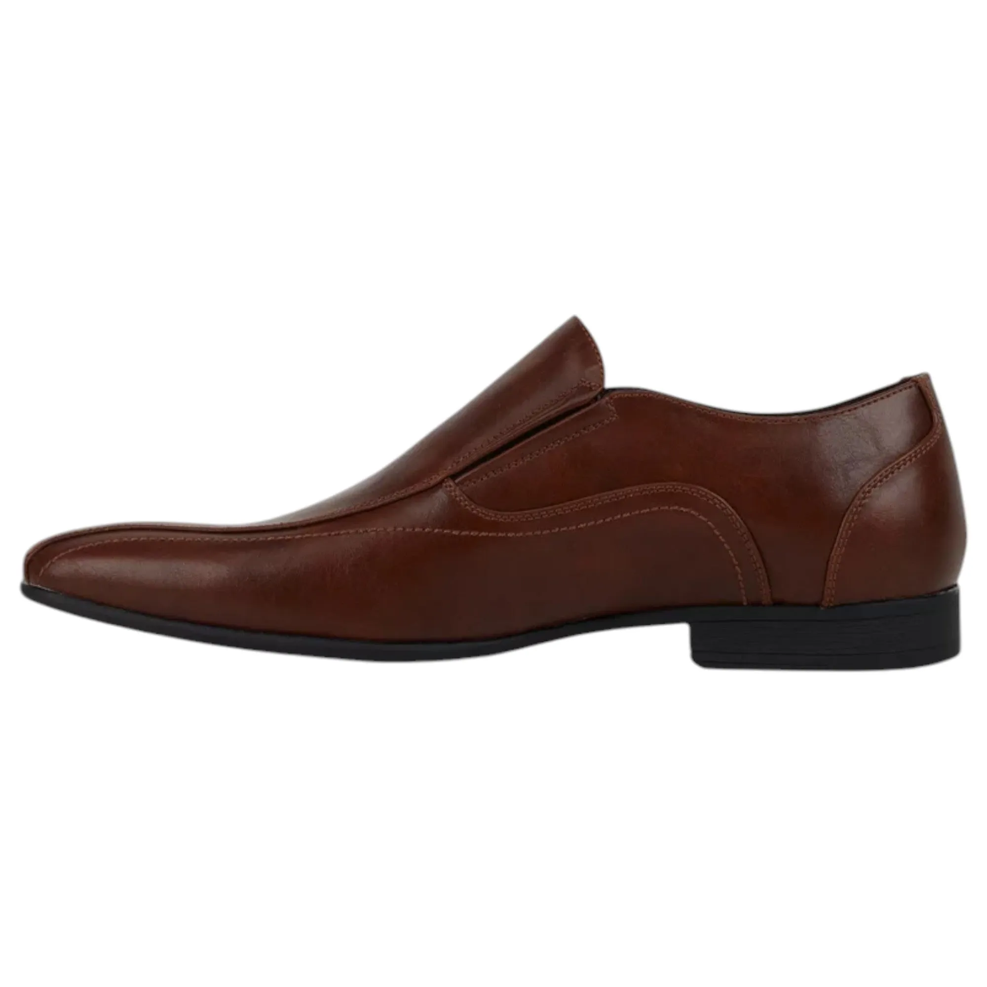 Mens Jm Julius Marlow Orlando Mocha Work Slip On Formal Dress Shoes