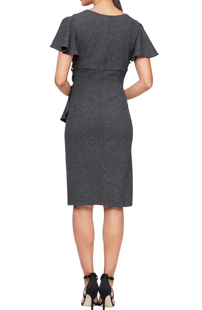 Metallic Sheath Dress
