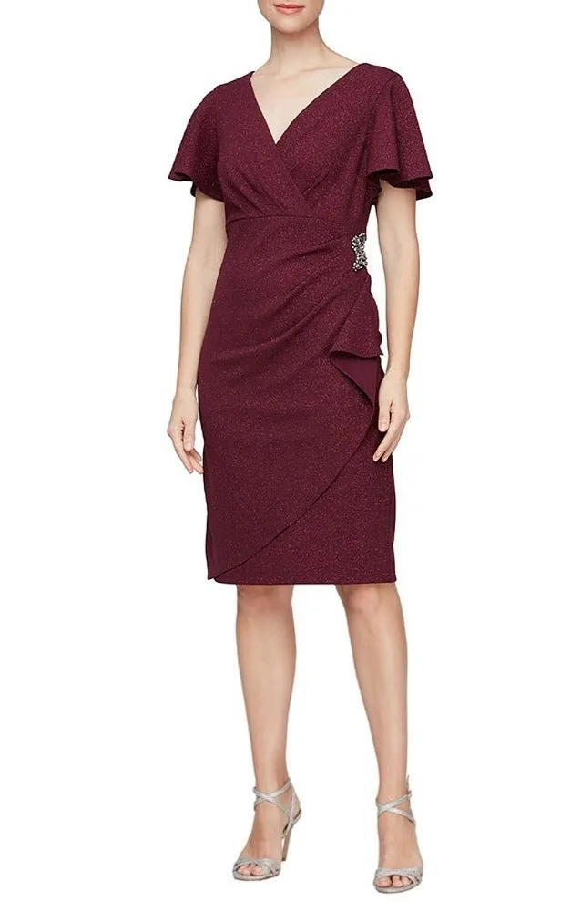 Metallic Sheath Dress