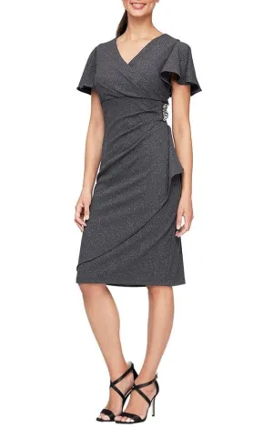 Metallic Sheath Dress