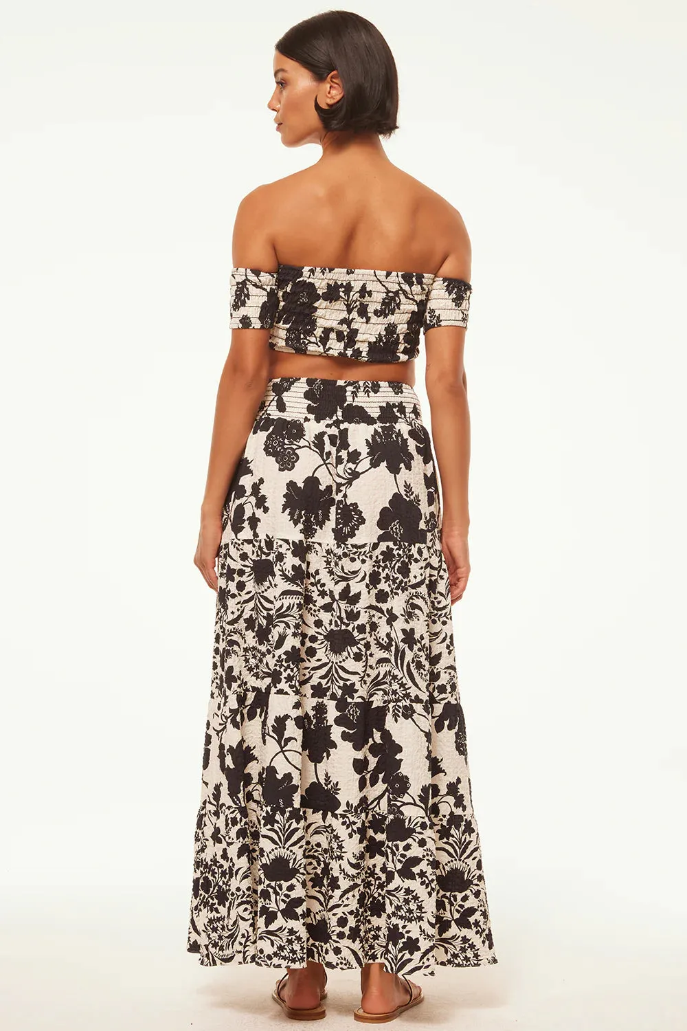 MISA - Yelena Skirt - Flora Negra
