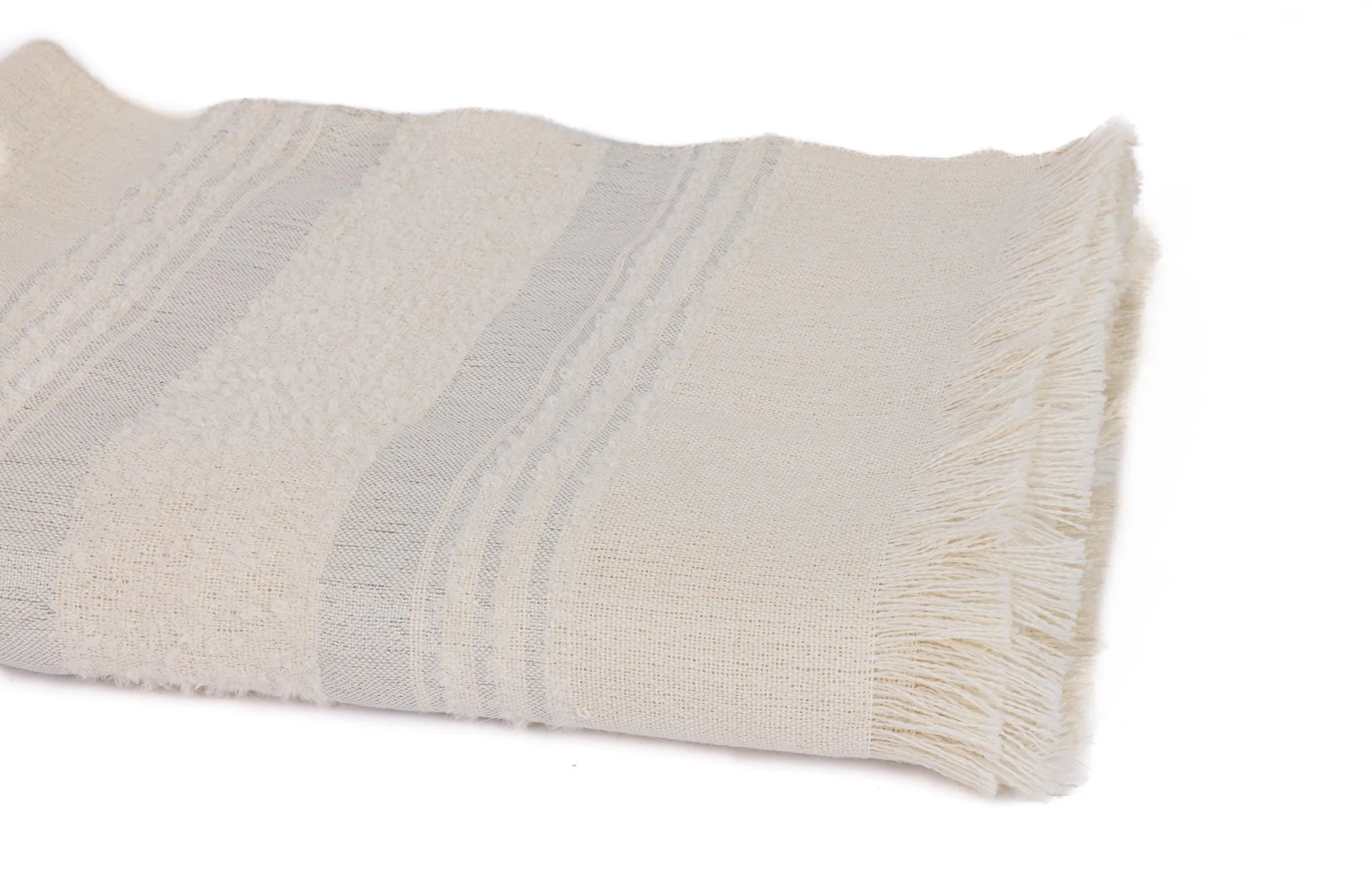 Miska Collection - Handloomed Alpaca - Silver & Ivory Moon Mist - Wholesale