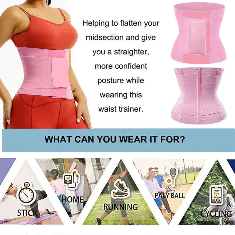 Modeling Belt Waist Trainer Tummy Trimmer Sheath Girdles Workout Weight Loss Strap Corset Waist Cincher Wrap Shapewear
