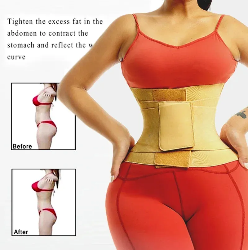 Modeling Belt Waist Trainer Tummy Trimmer Sheath Girdles Workout Weight Loss Strap Corset Waist Cincher Wrap Shapewear
