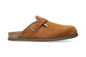 'Nathan' men's clog sandal - brown tobacco
