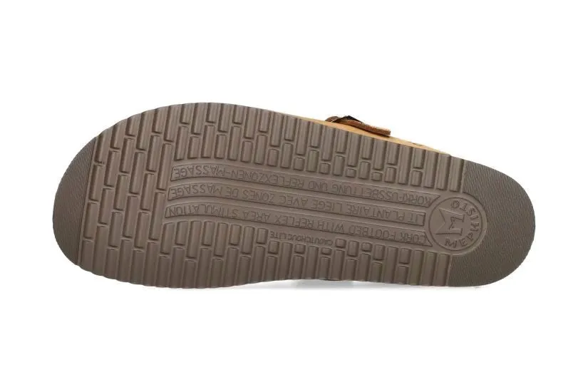 'Nathan' men's clog sandal - brown tobacco