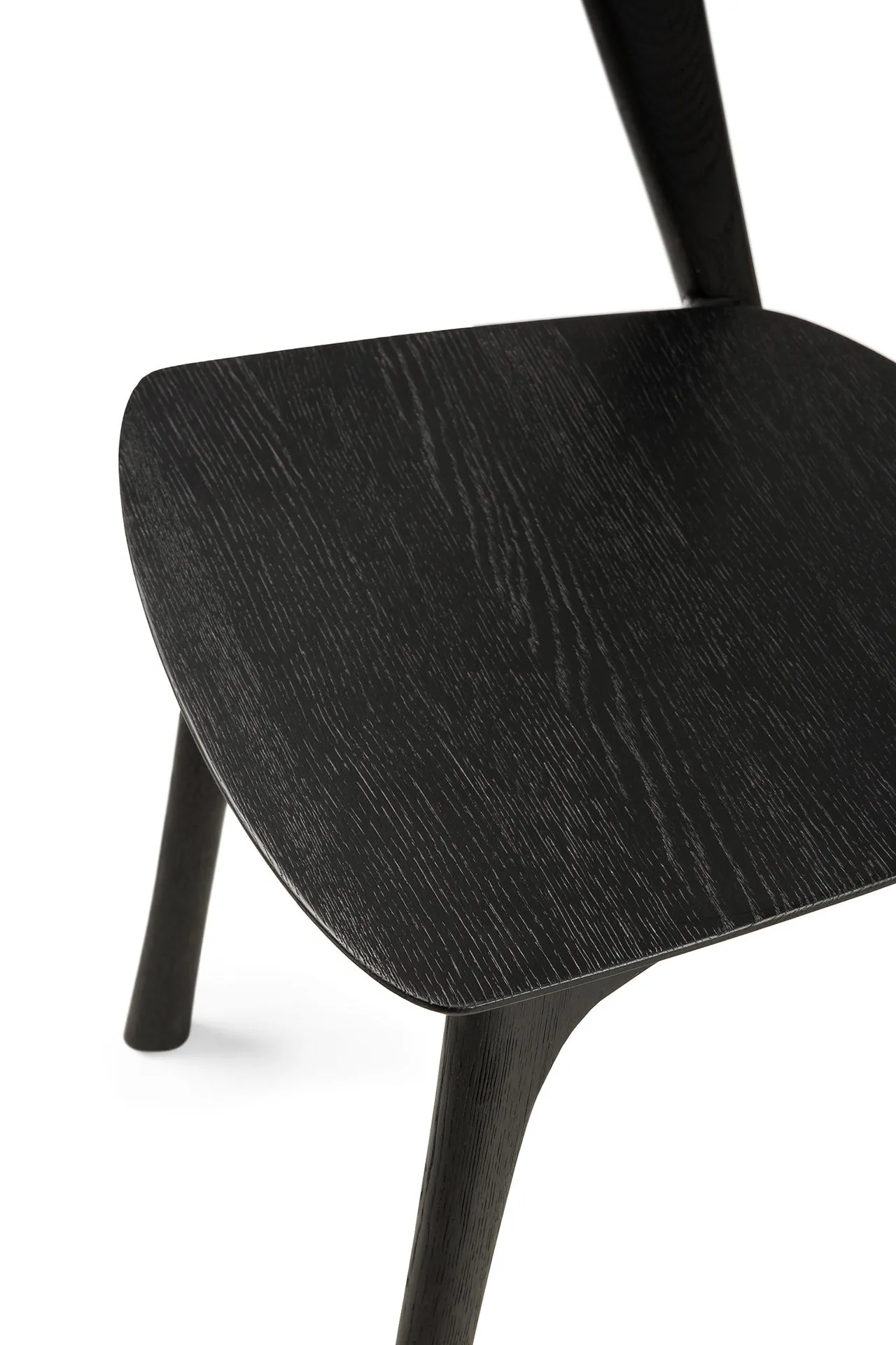 Oak Bok Black Dining Chair - Varnished