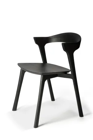 Oak Bok Black Dining Chair - Varnished