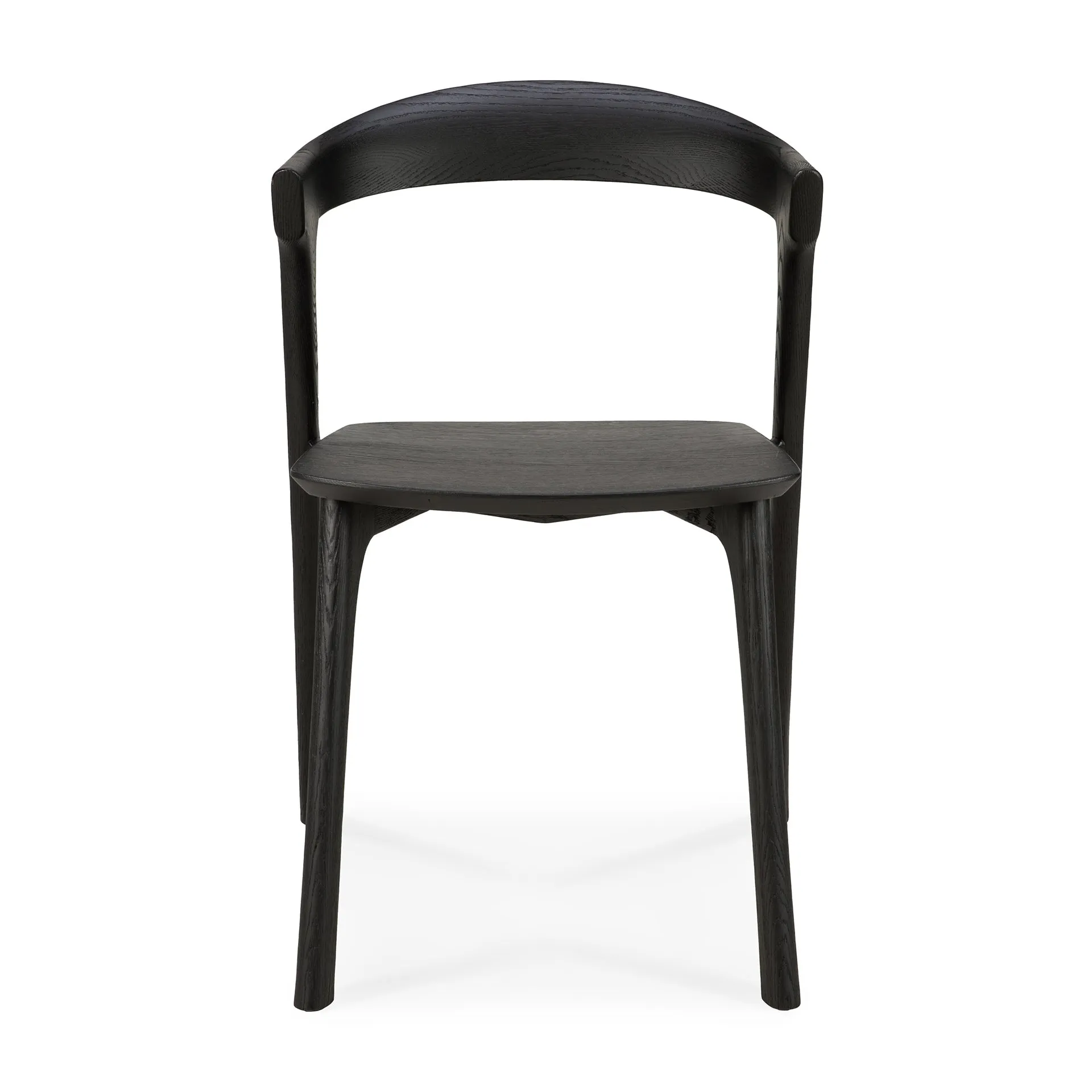 Oak Bok Black Dining Chair - Varnished