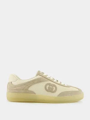 Oatmeal Suede G75 Trainers