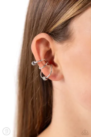 Paparazzi Mobile Maven - Silver Ear Cuffs