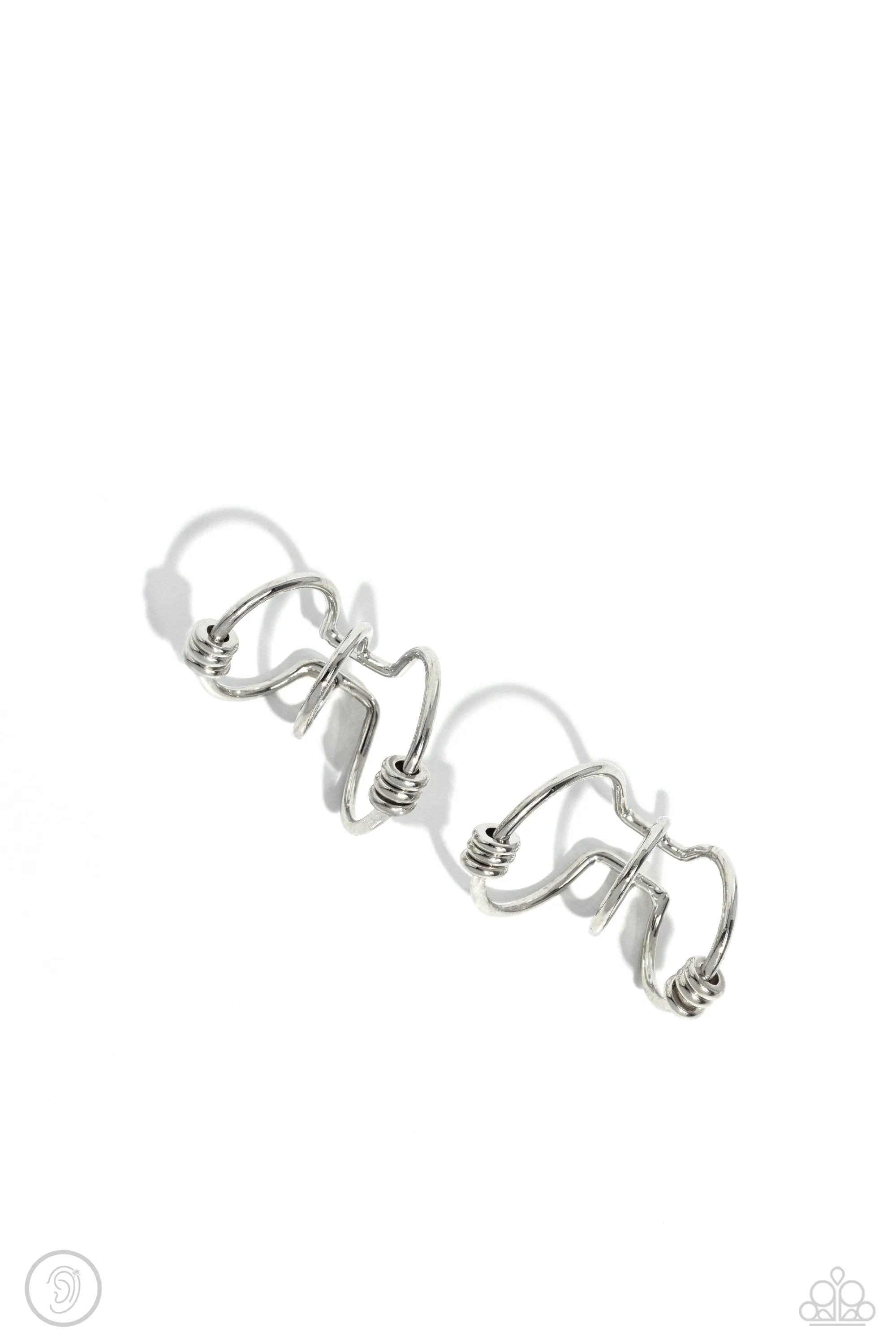 Paparazzi Mobile Maven - Silver Ear Cuffs
