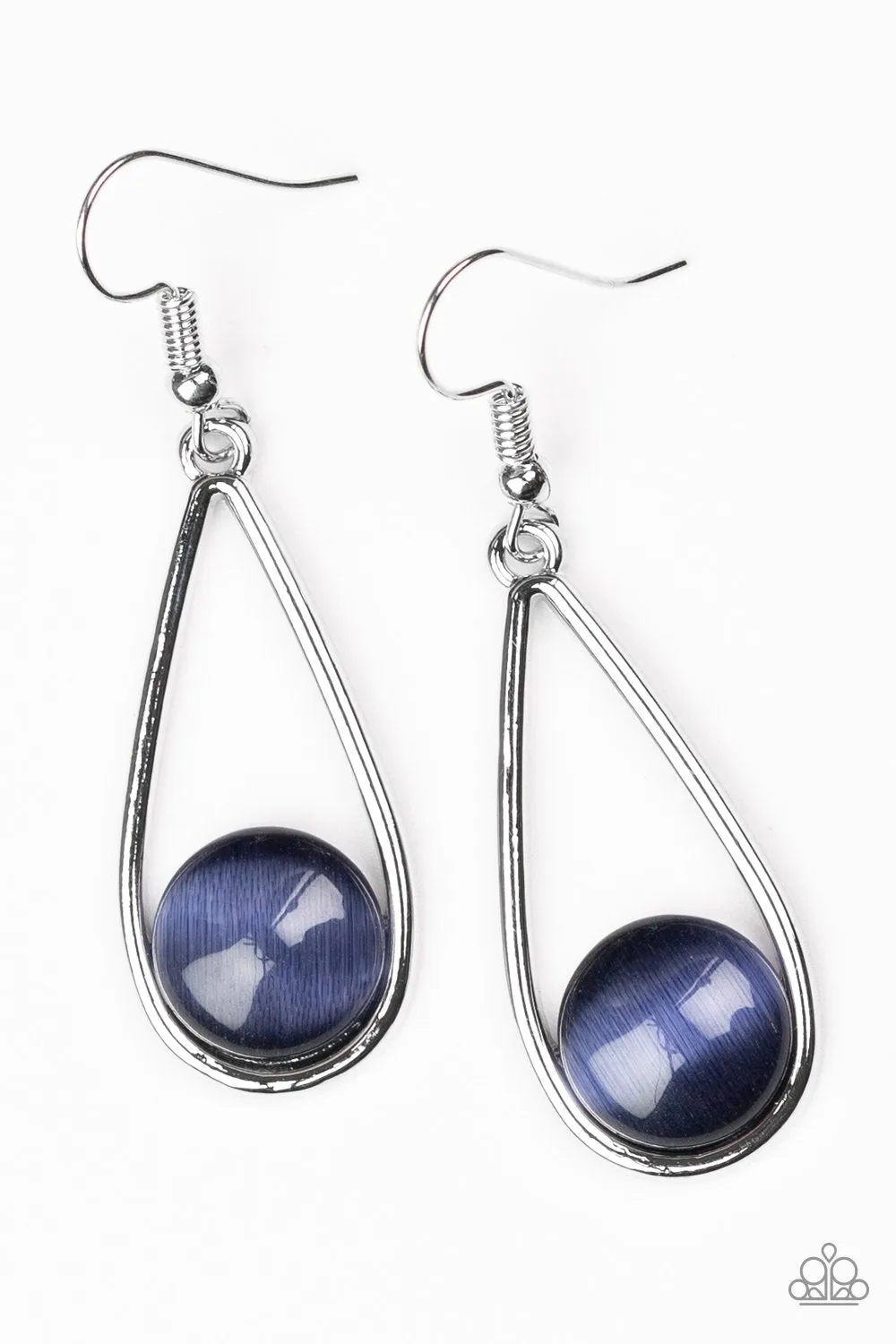Paparazzi - Over The Moon Blue Earring