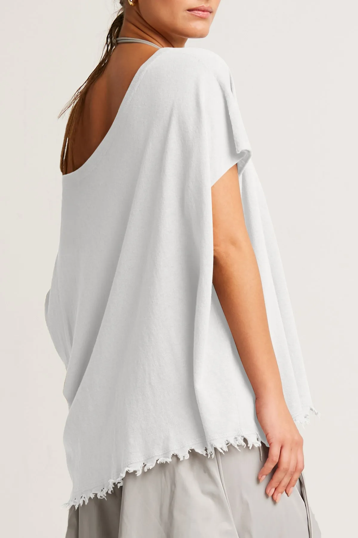 Pima Linen Butterfly Boatneck Sweater