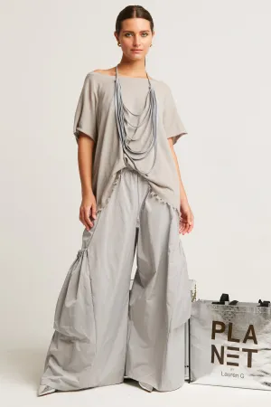Pima Linen Butterfly Boatneck Sweater