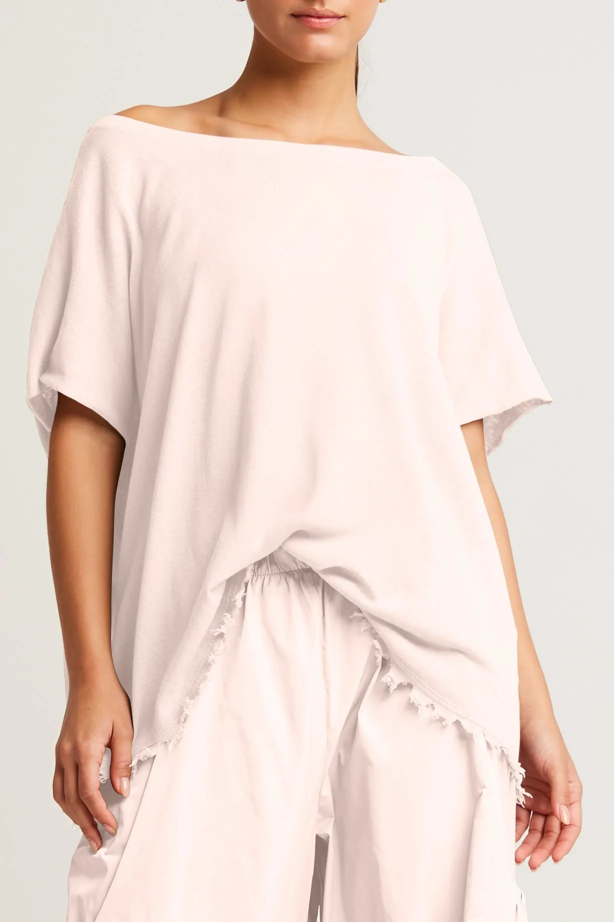 Pima Linen Butterfly Boatneck Sweater