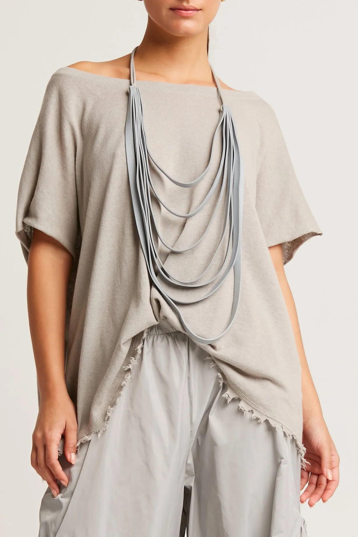 Pima Linen Butterfly Boatneck Sweater