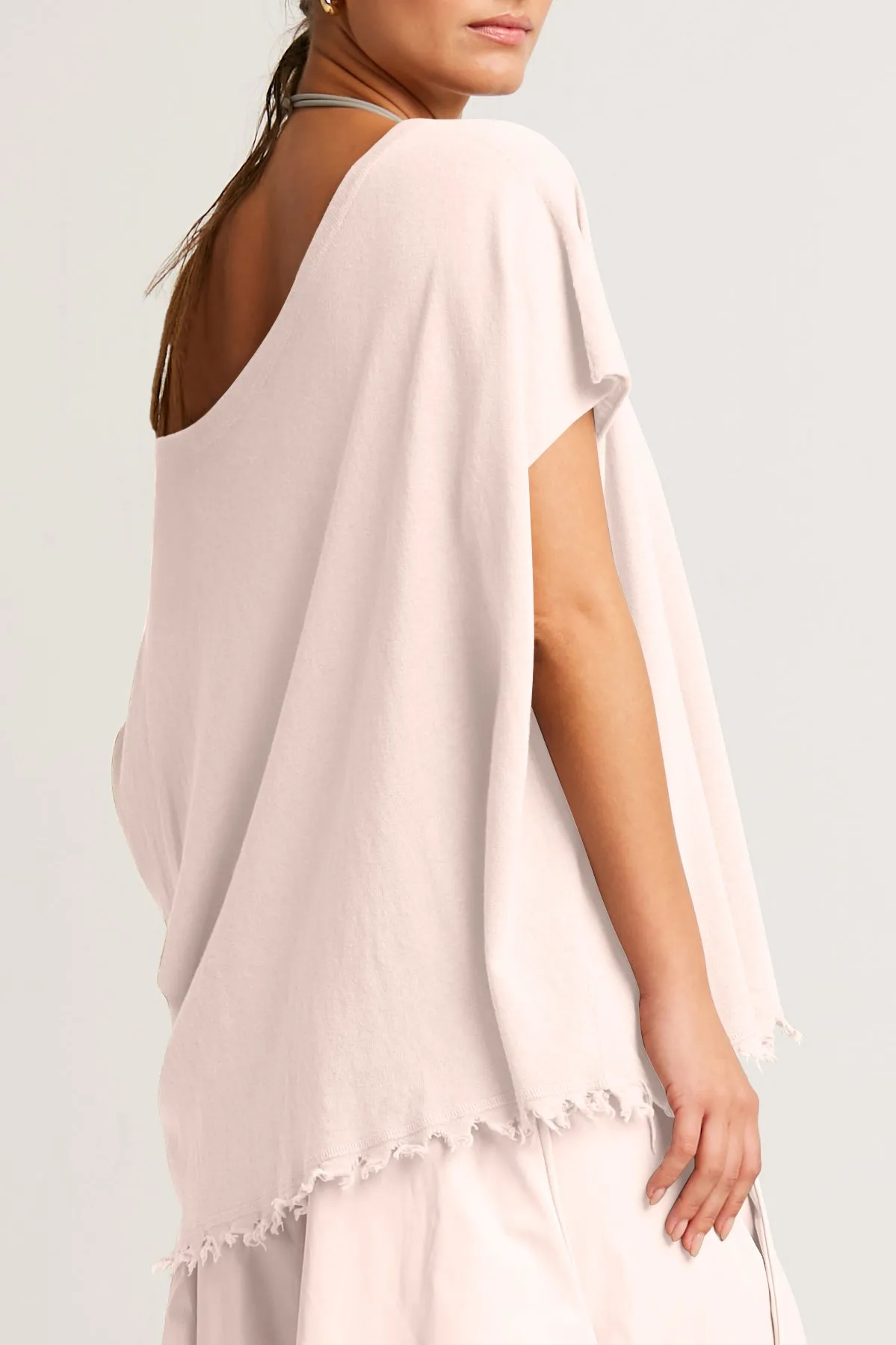 Pima Linen Butterfly Boatneck Sweater