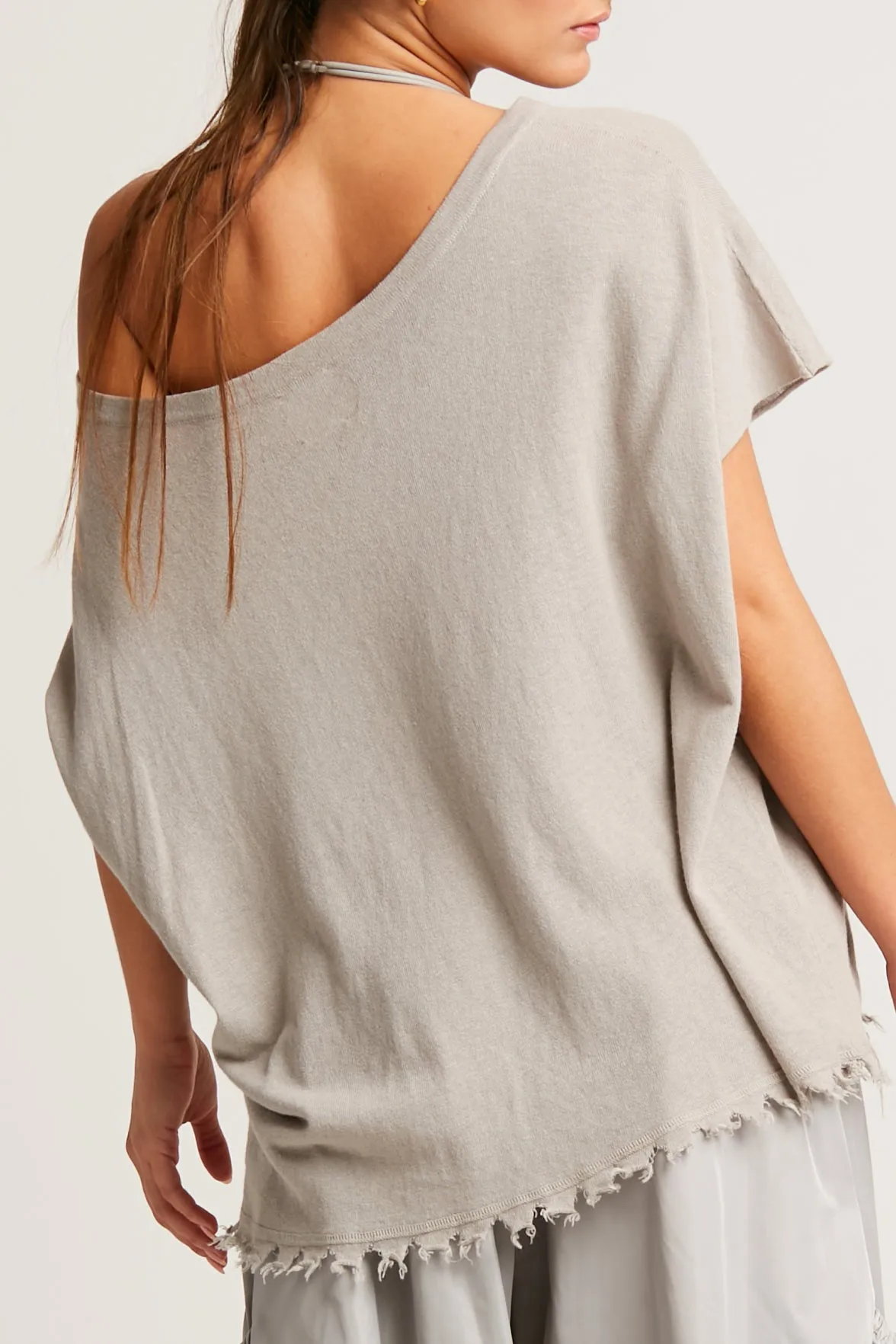 Pima Linen Butterfly Boatneck Sweater