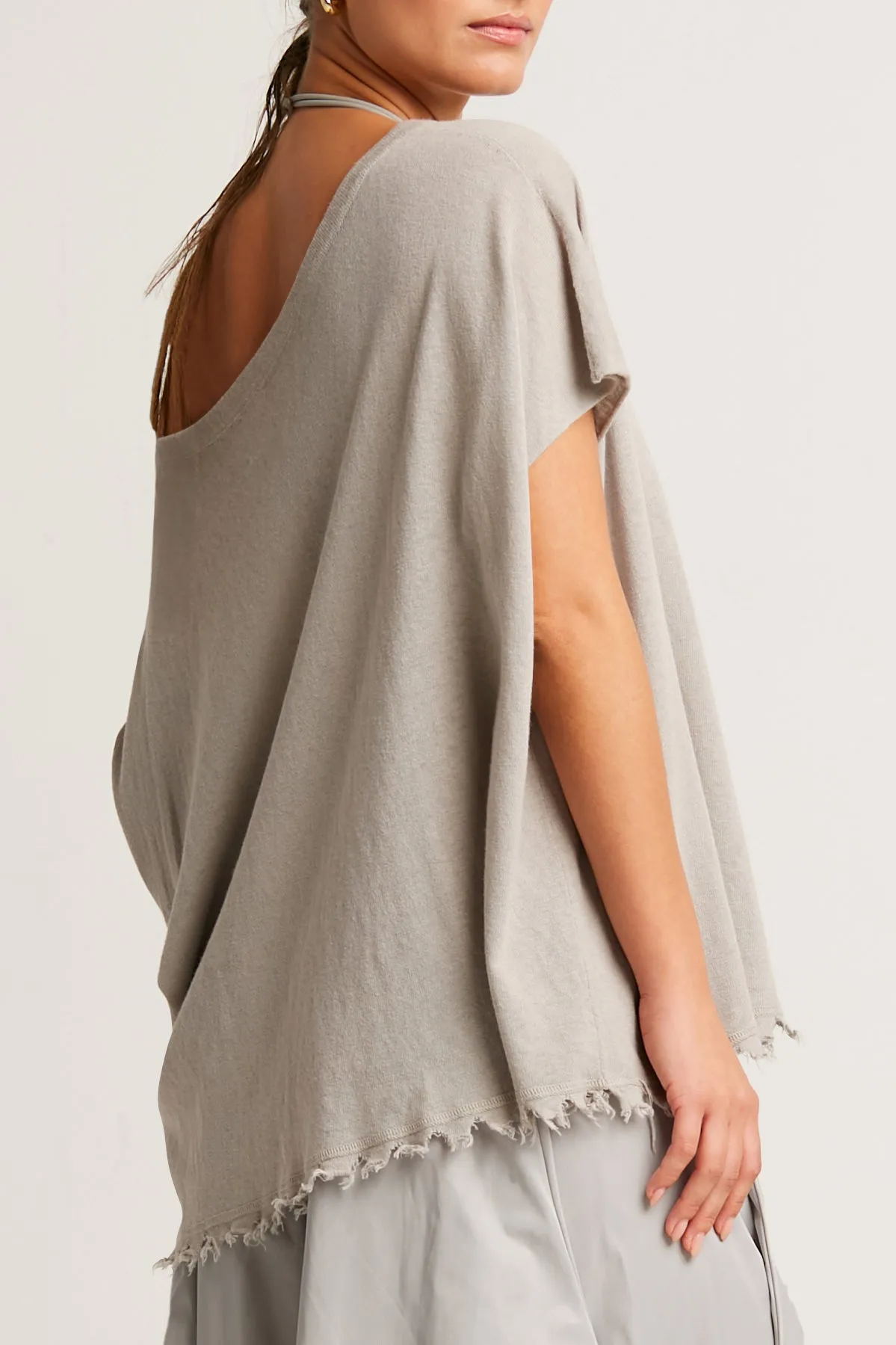 Pima Linen Butterfly Boatneck Sweater