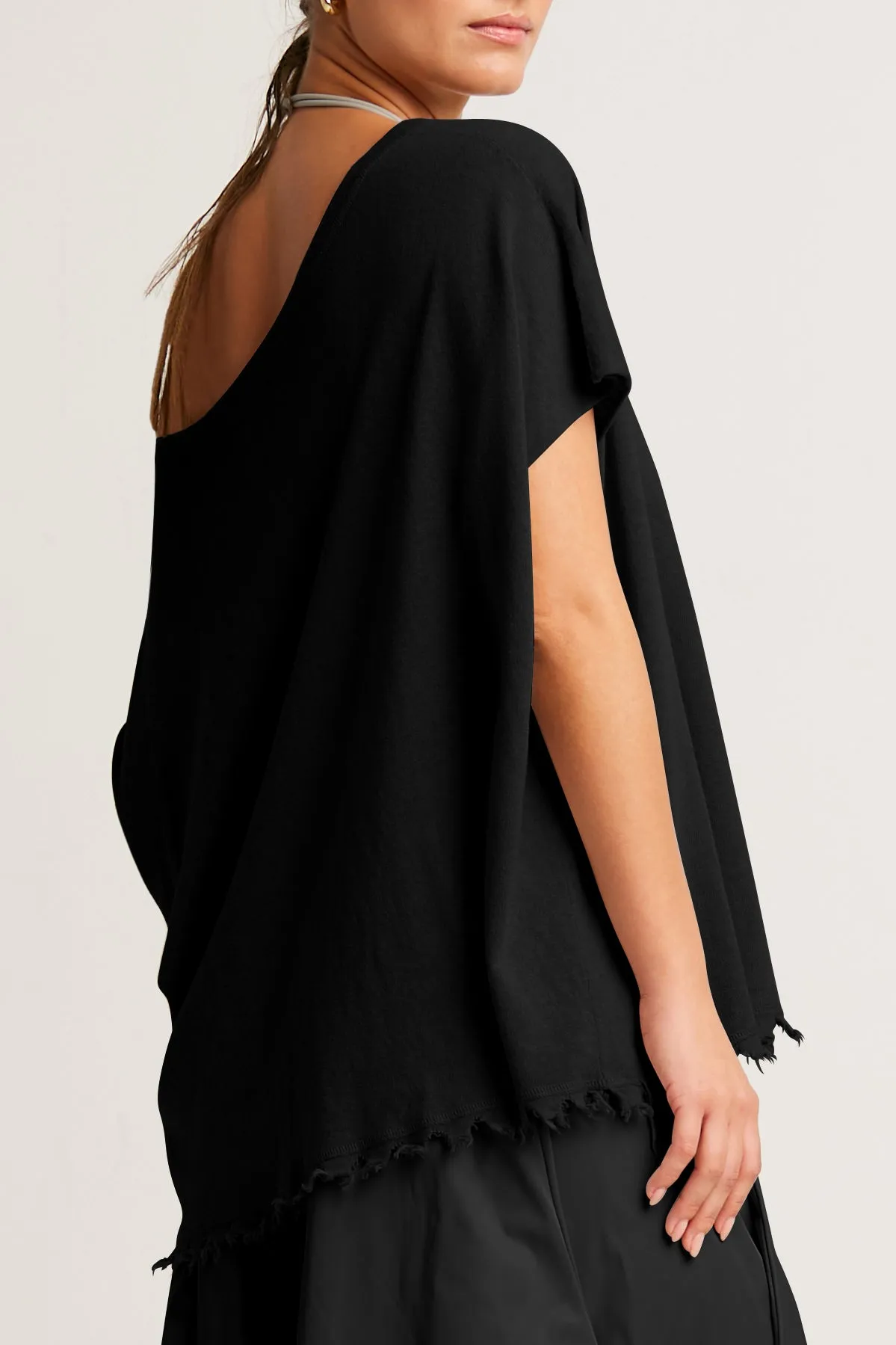 Pima Linen Butterfly Boatneck Sweater