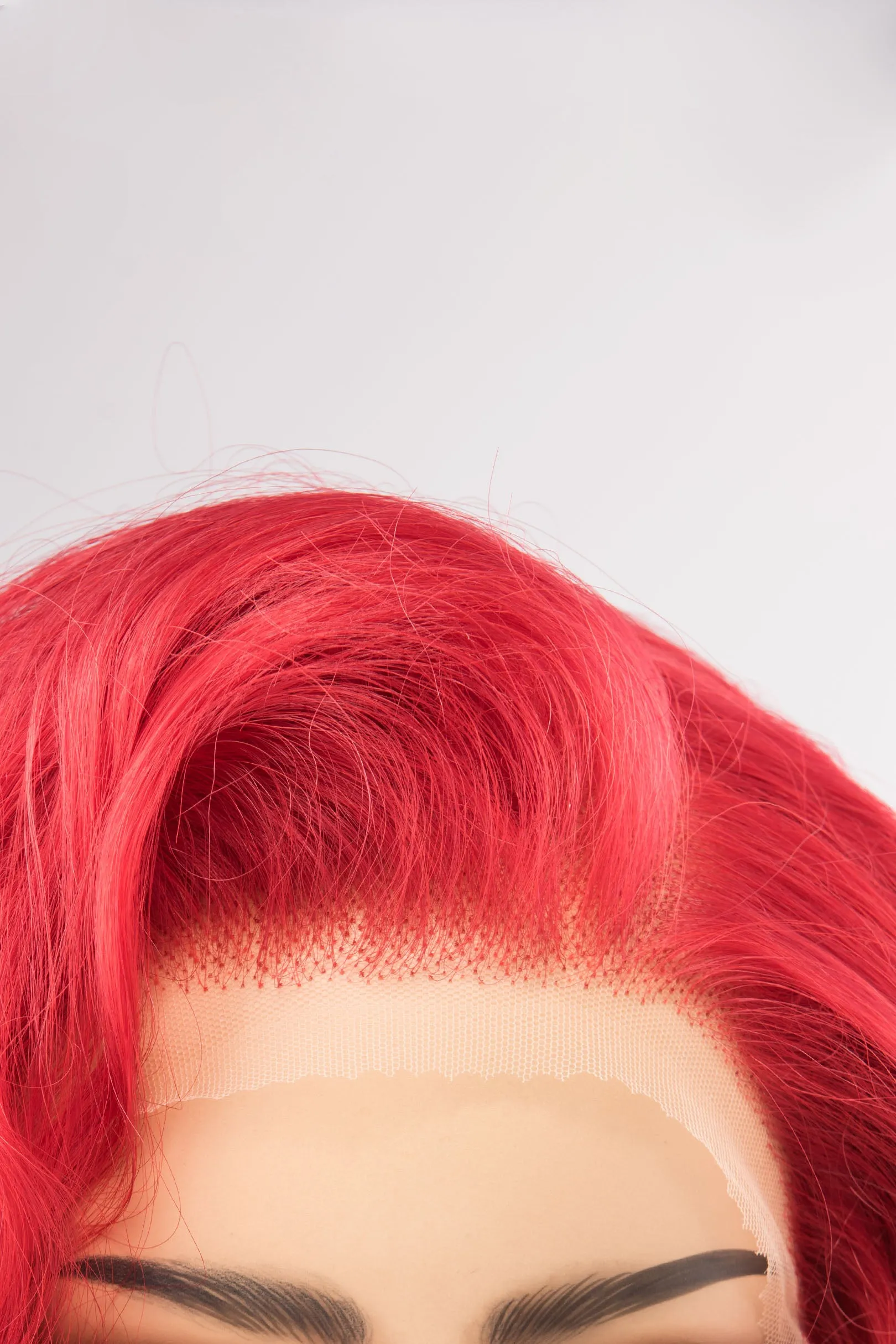 Red Curly Lace Front Synthetic Wig Amaya