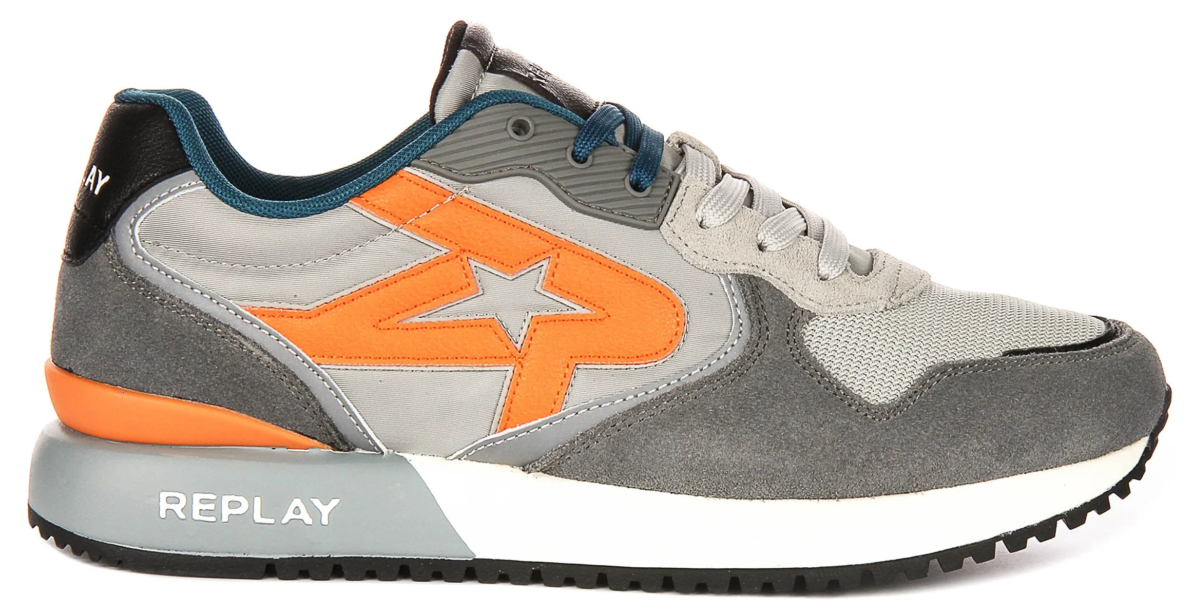 Replay Fiber M Tonal In Grey Orange For Men