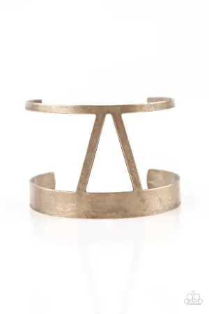 Rural Ruler Brass Bracelet