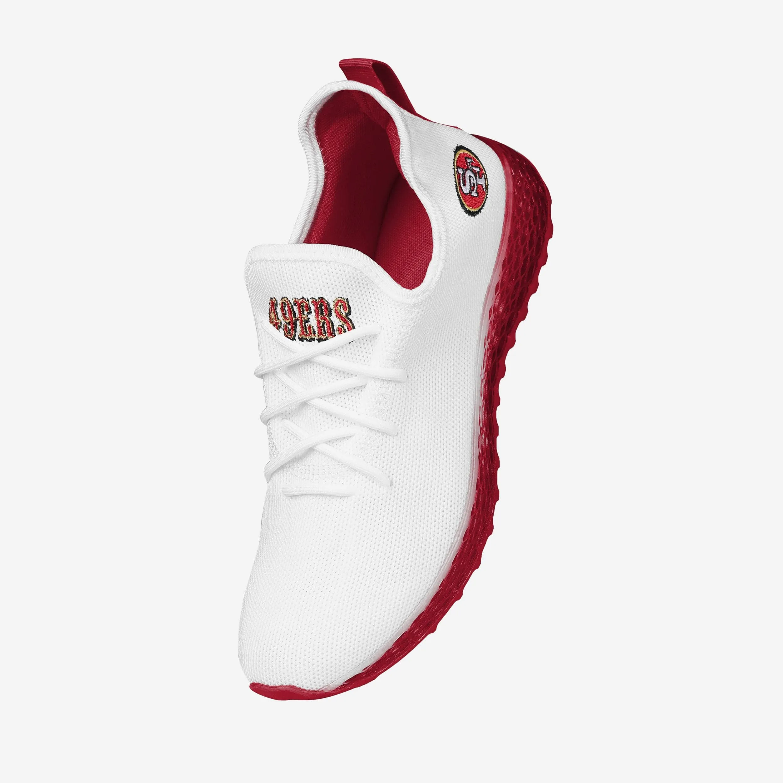 San Francisco 49ers Gradient Midsole White Sneakers
