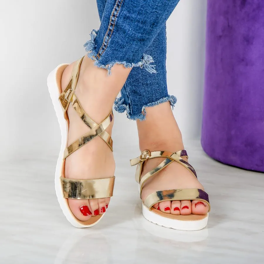 Sandale dama Delis - Gold
