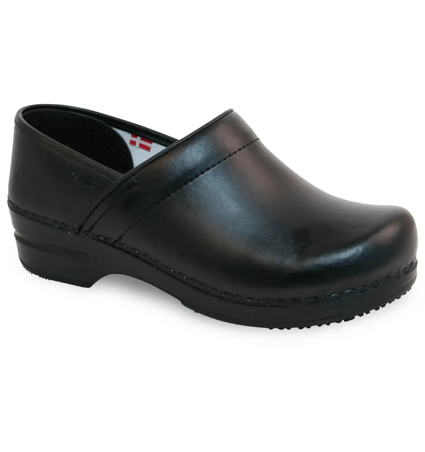 Sanita Aubrey PU-coated Leather Chef Clog