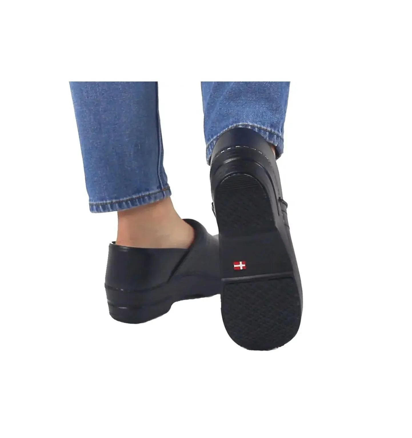 Sanita Aubrey PU-coated Leather Chef Clog