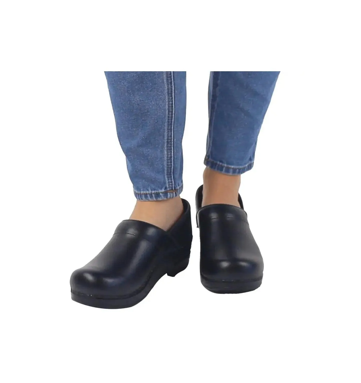 Sanita Aubrey PU-coated Leather Chef Clog