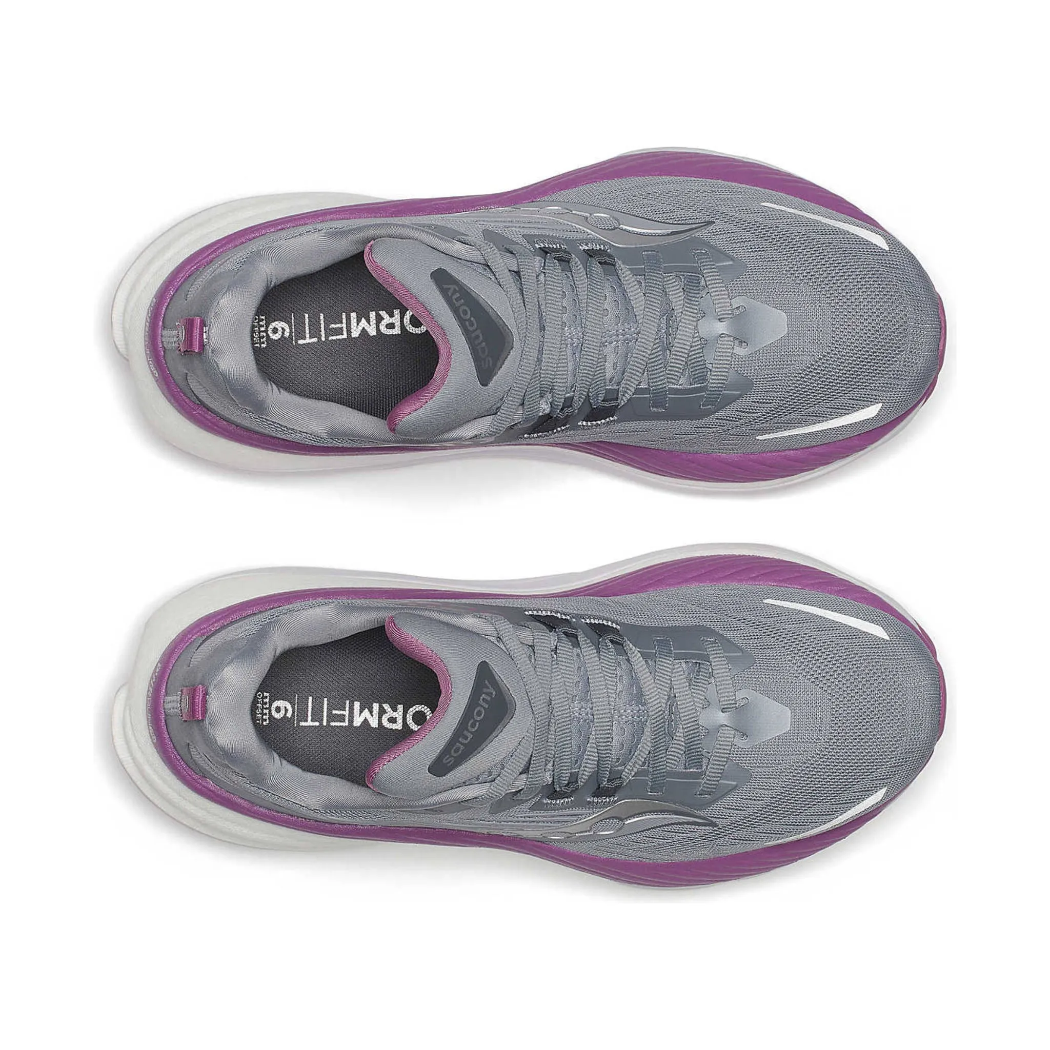 Saucony Women's Hurricane 24 Running Shoes - Flint/Viola