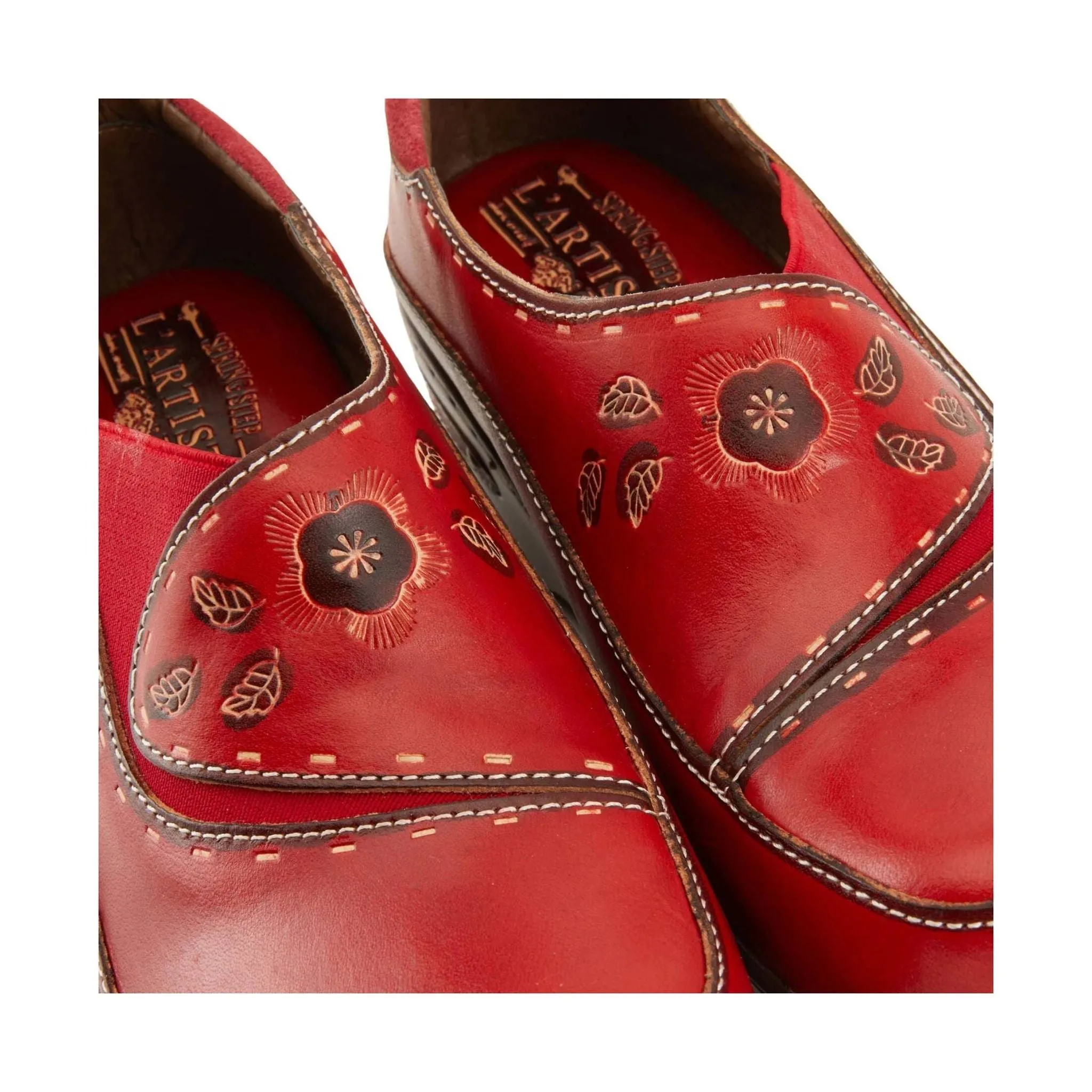 Spring Step L'artiste Women's Burbank Clogs - Red