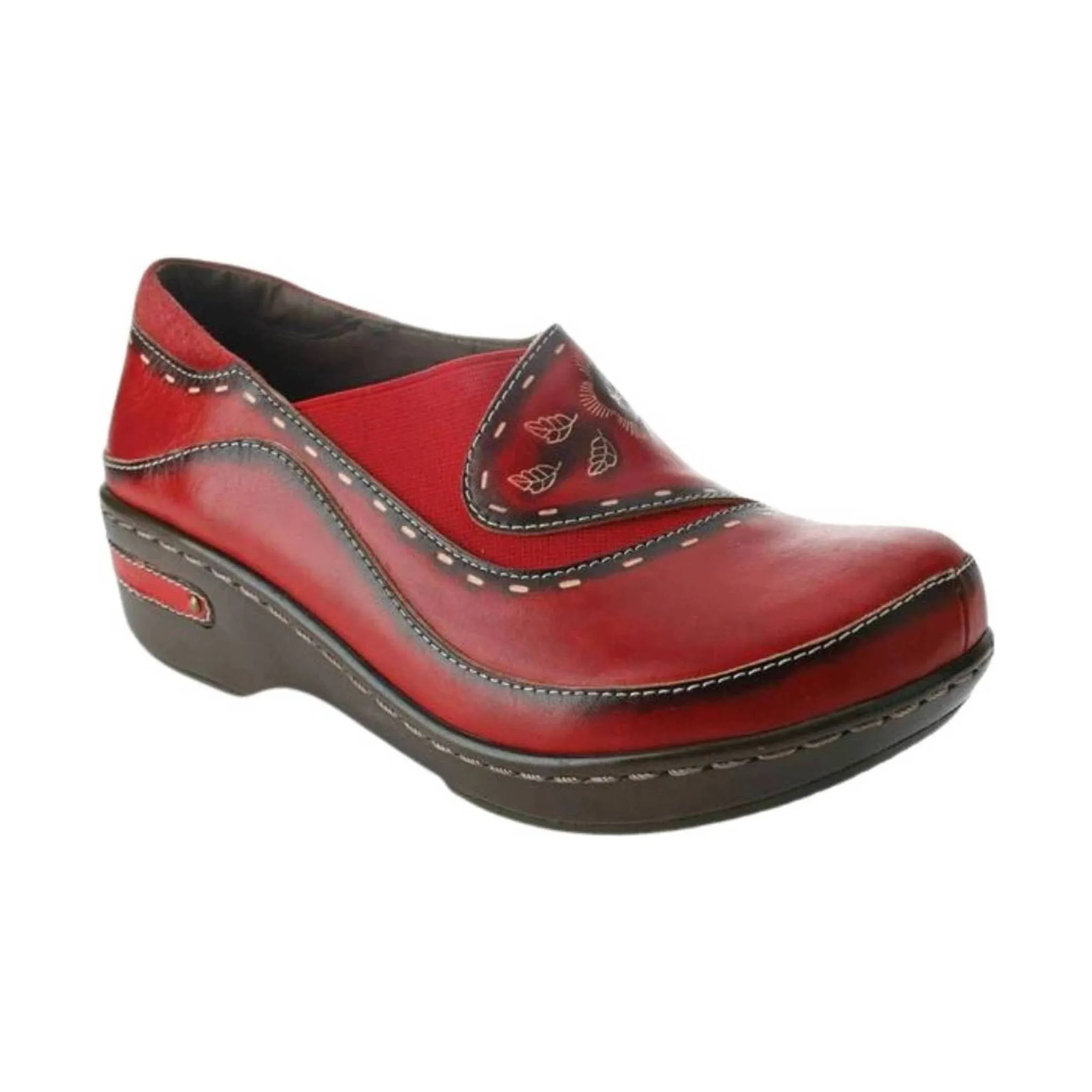 Spring Step L'artiste Women's Burbank Clogs - Red
