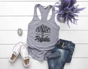 Tacos and Tequila tank top, Cinco de mayo shirt
