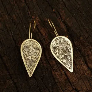 Teardrop Botanical Earrings