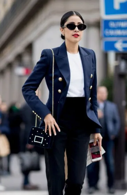 Theory navy wool blazer Size 8UK