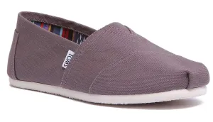 Toms Classic Slip On In Grey