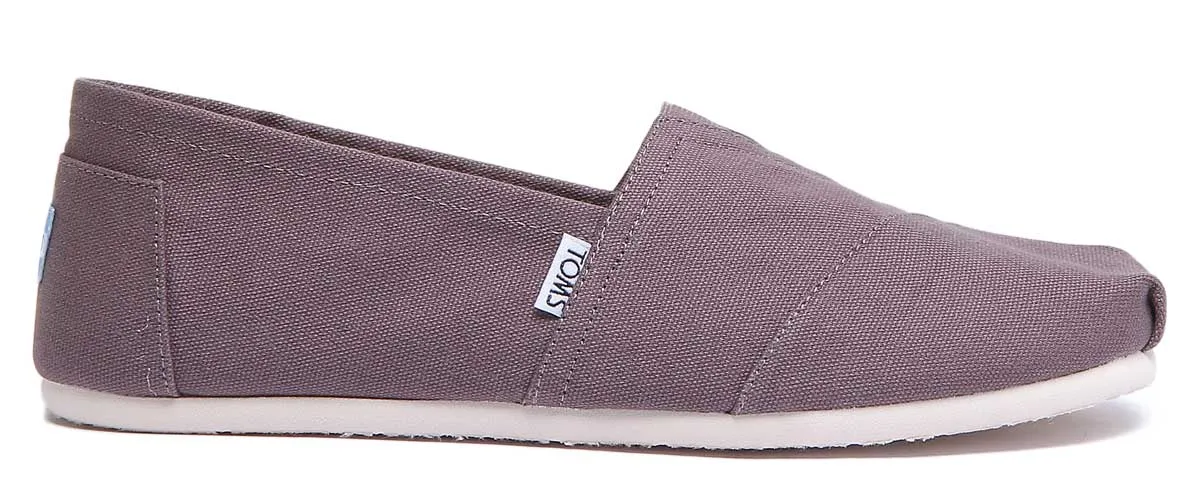 Toms Classic Slip On In Grey